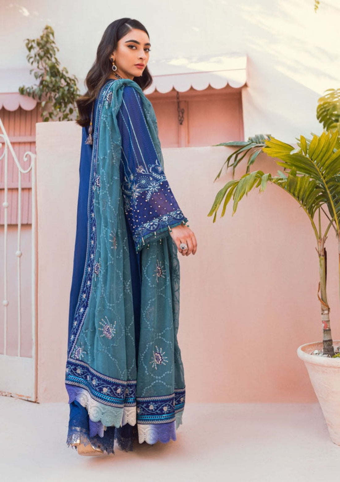 Lawn Collection - Nureh - Exclusive - Swiss - NS#85 - Official Nureh - Agha Fabrics UK