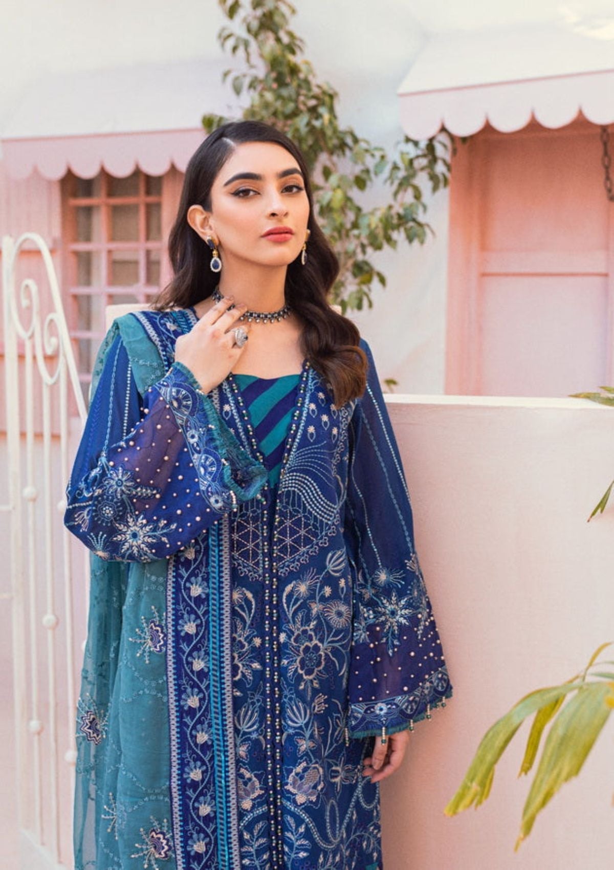 Lawn Collection - Nureh - Exclusive - Swiss - NS#85 - Official Nureh - Agha Fabrics UK