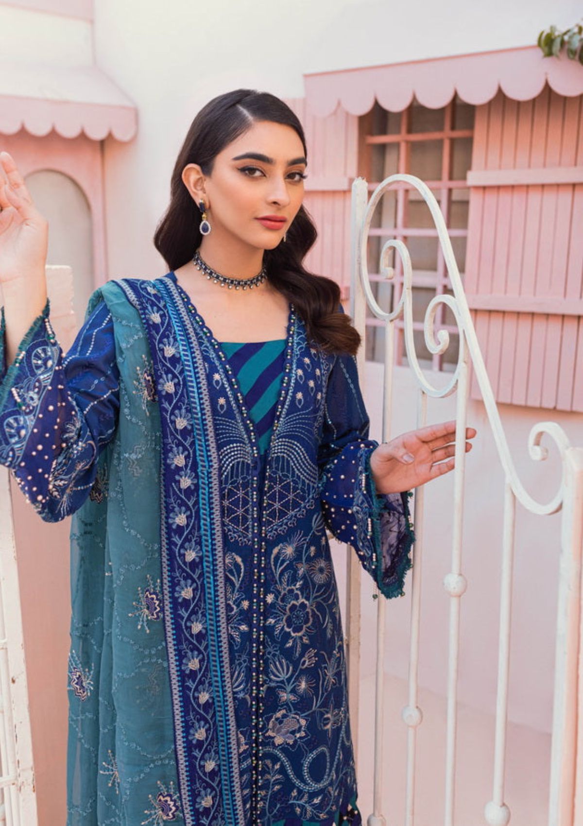 Lawn Collection - Nureh - Exclusive - Swiss - NS#85 - Official Nureh - Agha Fabrics UK