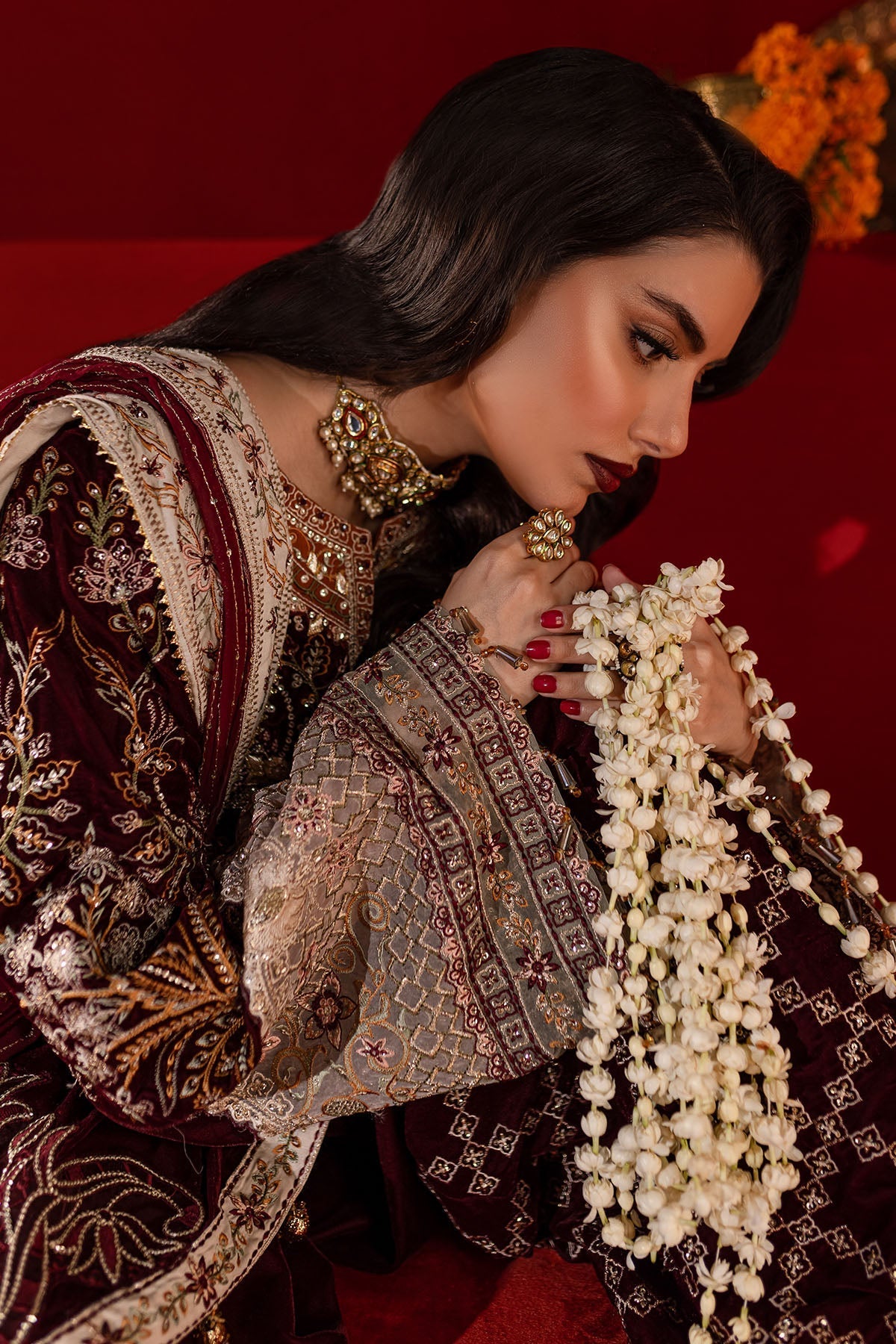 Nureh | Maya Velvet | NW-89 - Official Nureh - Agha Fabrics UK
