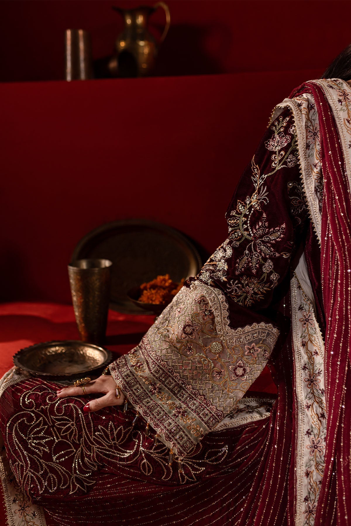 Nureh | Maya Velvet | NW-89 - Official Nureh - Agha Fabrics UK