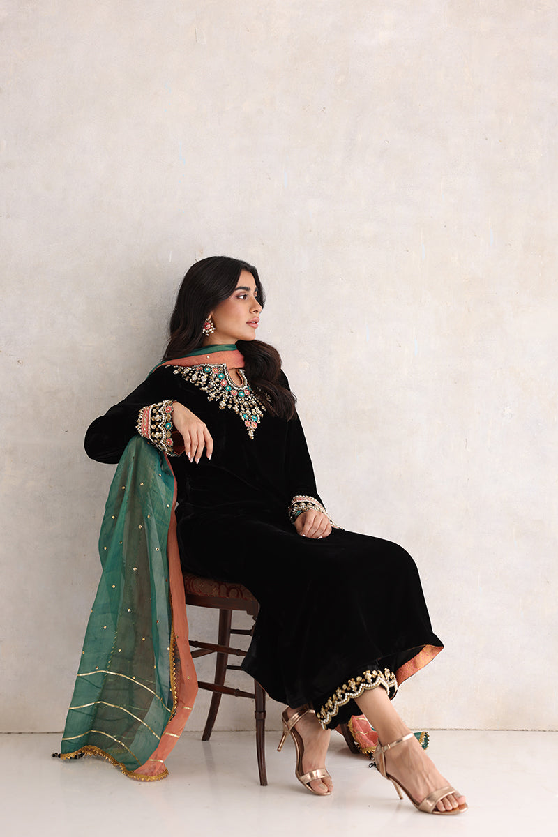 Sana Abbas | Velvet Formals | NURGUL - Official Sana Abbas - Agha Fabrics UK