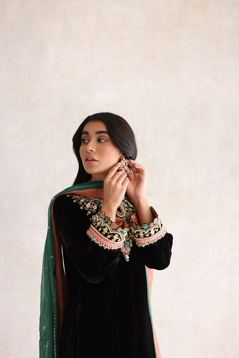 Sana Abbas | Velvet Formals | NURGUL - Official Sana Abbas - Agha Fabrics UK