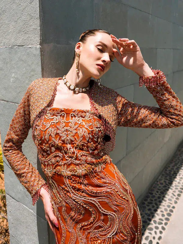 Epoque | Ciel Luxury Couture | Ochre - Official Epoque - Agha Fabrics UK