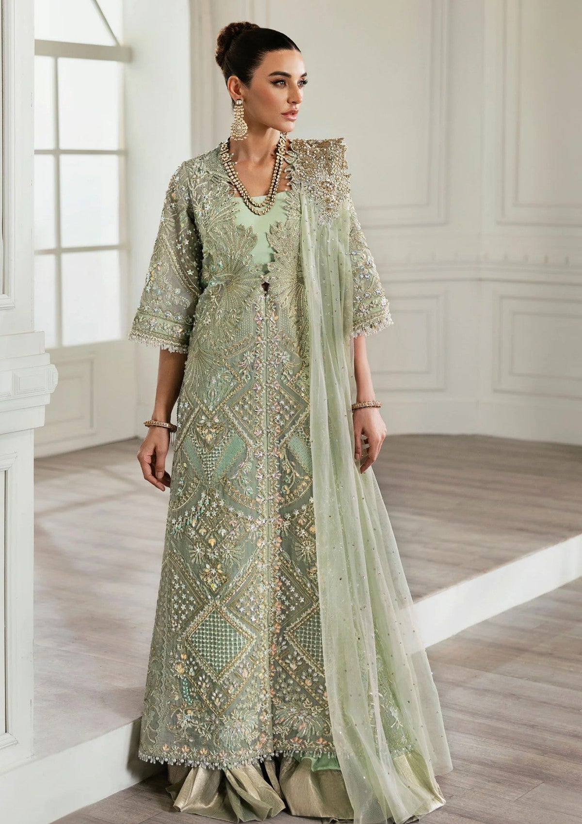 Formal Collection - Crimson - Crimson x Saira Shakira - Wedding 24 - Art Deco Glitz - Official Crimson - Agha Fabrics UK