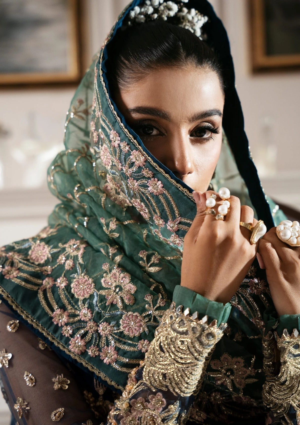 Formal Collection - Inayat - Luxury Wedding - ILW24#06 - REGAL SAPPHIRE - Official Inayat - Agha Fabrics UK