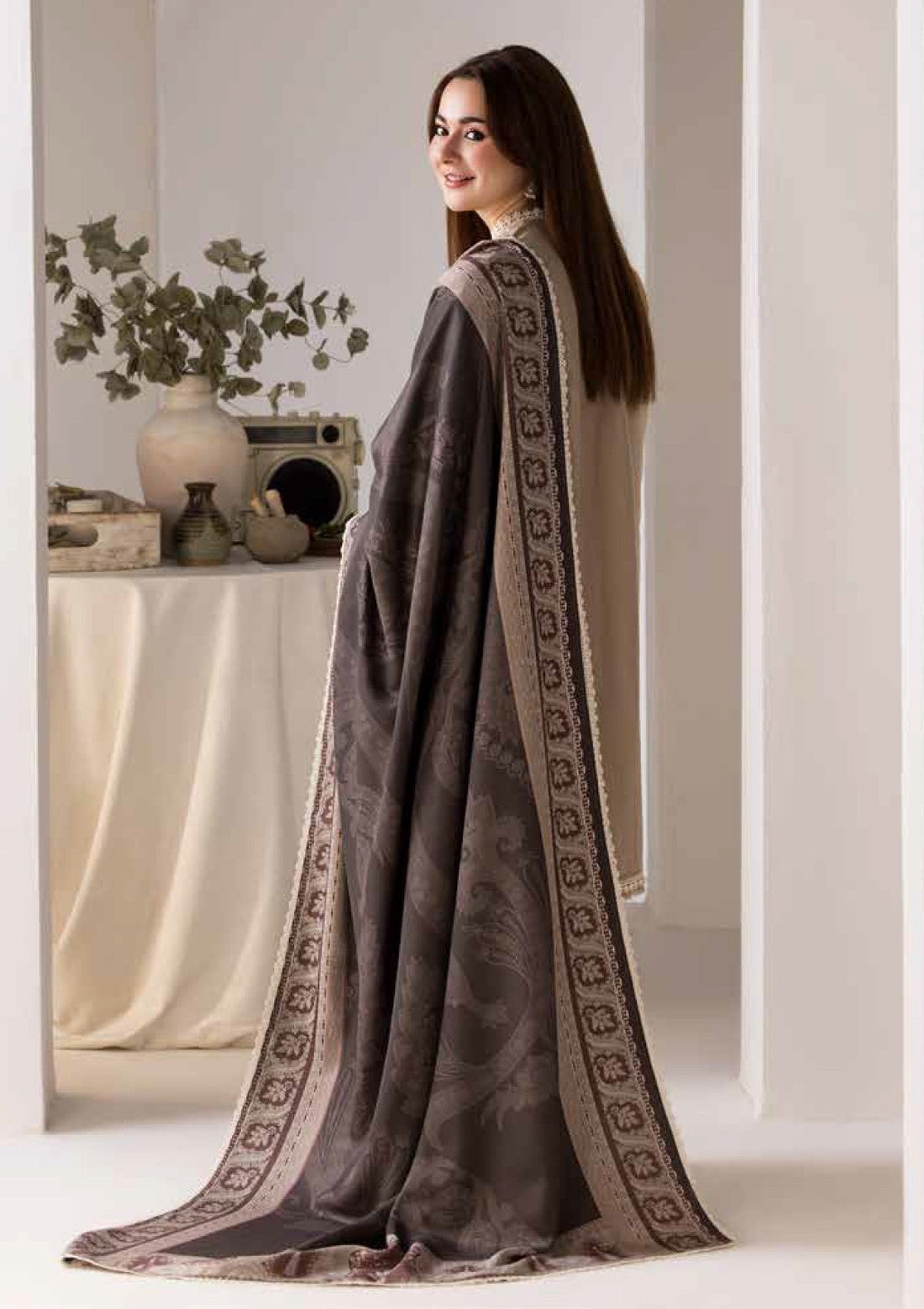 Winter Collection - Sobia Nazir - Winter Shawl - D#04A - Official Sobia Nazir - Agha Fabrics UK