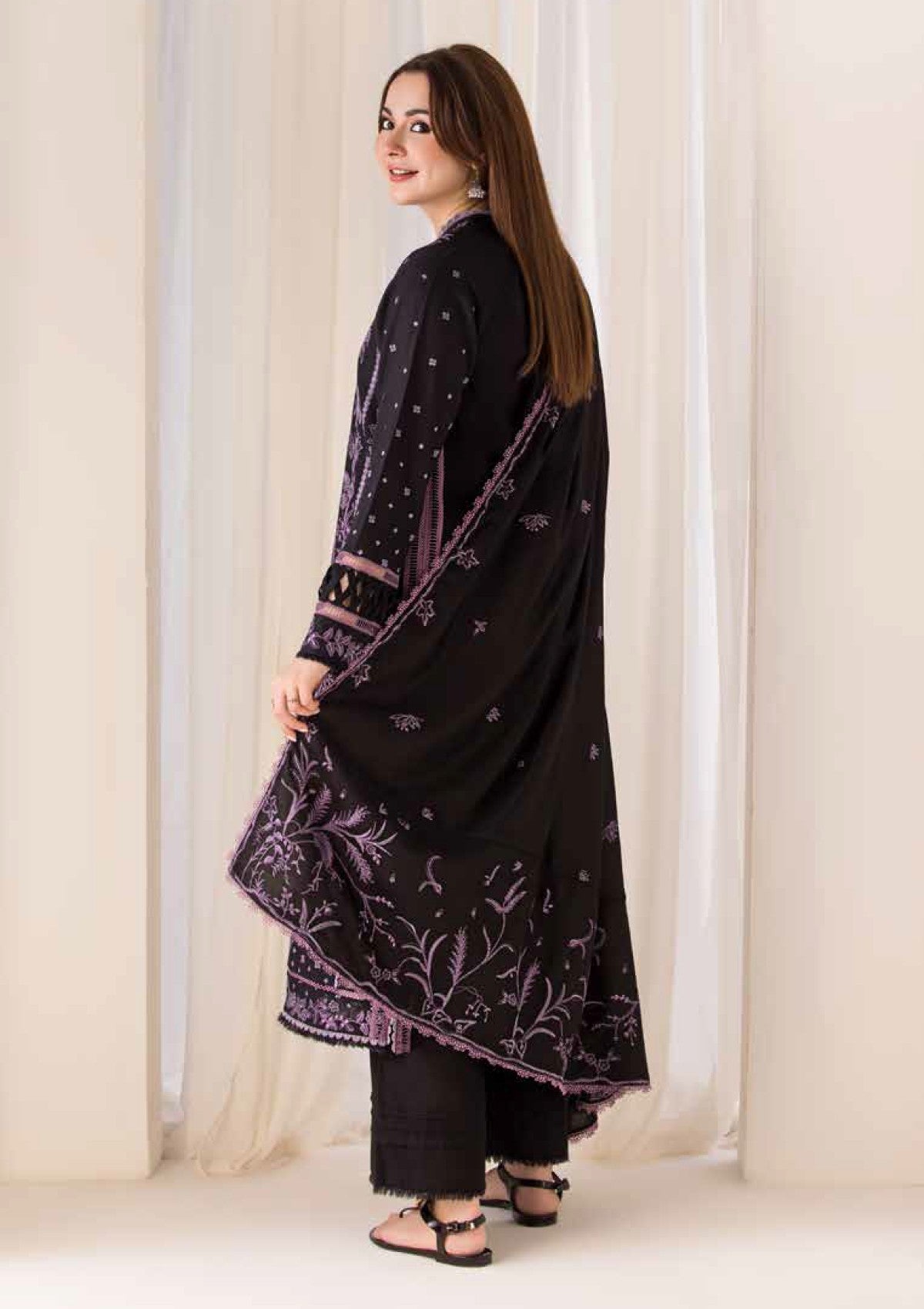 Winter Collection - Sobia Nazir - Winter Shawl - D#06B - Official Sobia Nazir - Agha Fabrics UK