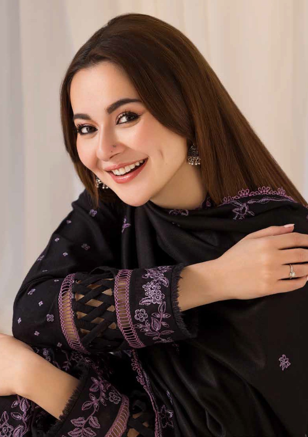 Winter Collection - Sobia Nazir - Winter Shawl - D#06B - Official Sobia Nazir - Agha Fabrics UK