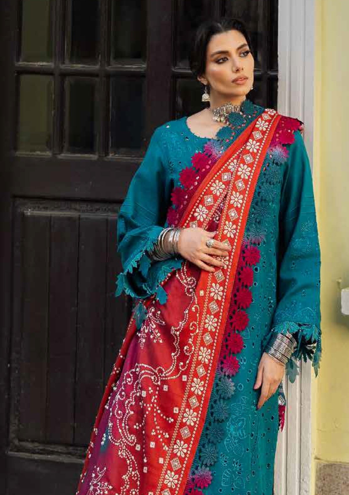 Nureh - Bazaar - Chikankari Khaddar - NE#112 - Official Nureh - Agha Fabrics UK