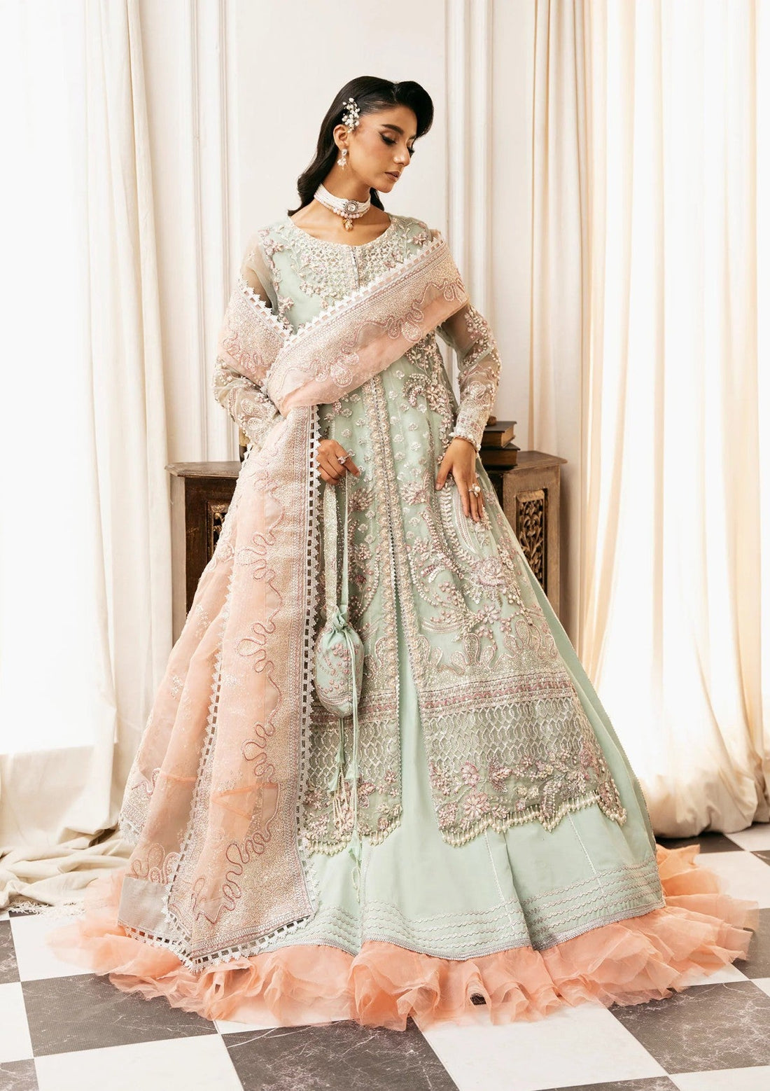 Formal Collection - Inayat - Luxury Wedding - ILW24#02 - TEEL TALE - Official Inayat - Agha Fabrics UK