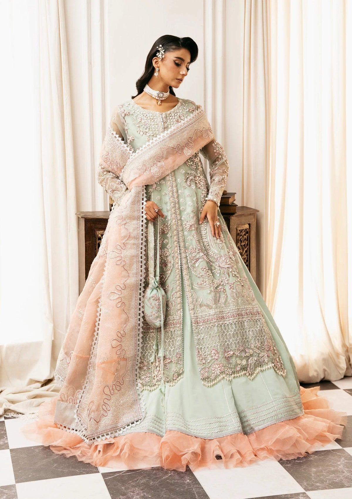 Formal Collection - Inayat - Luxury Wedding - ILW24#02 - TEEL TALE - Official Inayat - Agha Fabrics UK