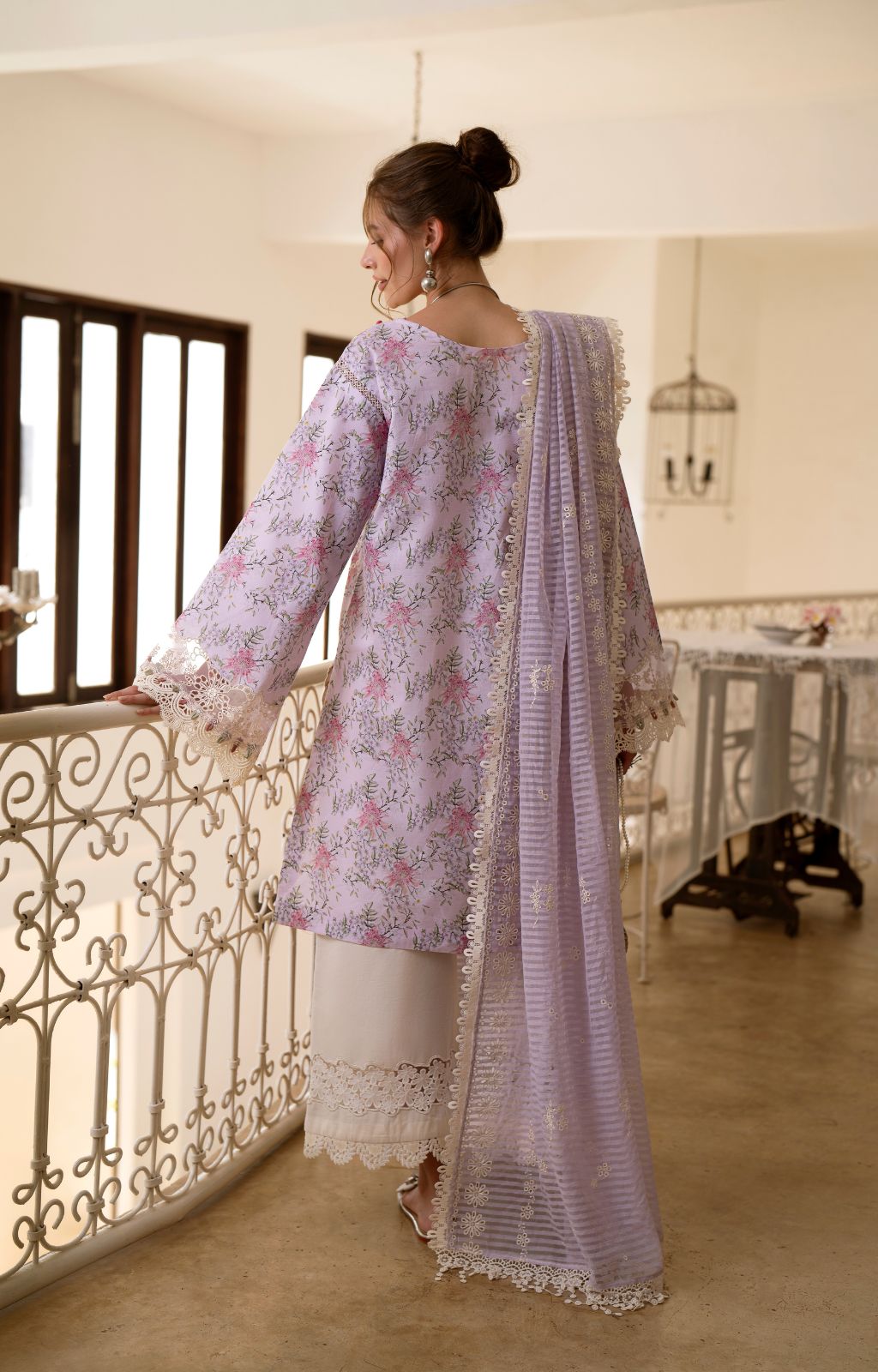 AJR Couture | Printakari Lawn 25 | Pearl - Official AJR Couture - Agha Fabrics UK