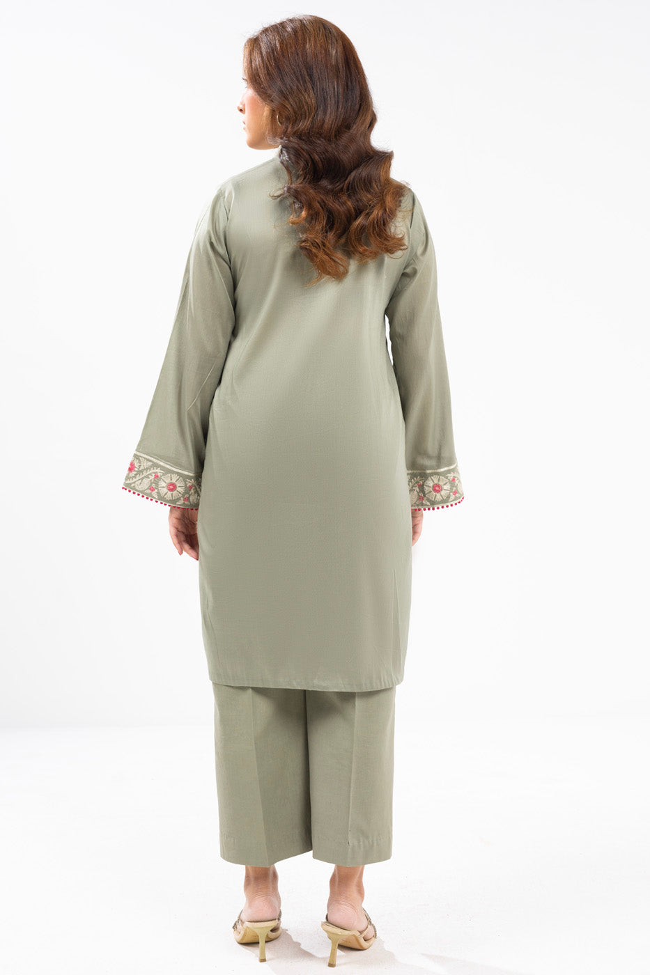 Winter Collection - Al Karam - Unstitched 24 - FW-56.1-24-L GREEN - Official Al Karam - Agha Fabrics UK