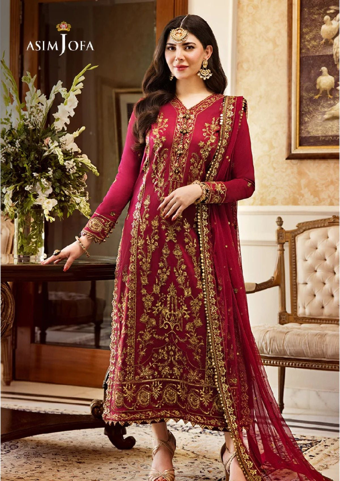 Formal Collection - Asim Jofa - Zari Sitara - AJZS#24 - Official Asim Jofa - Agha Fabrics UK