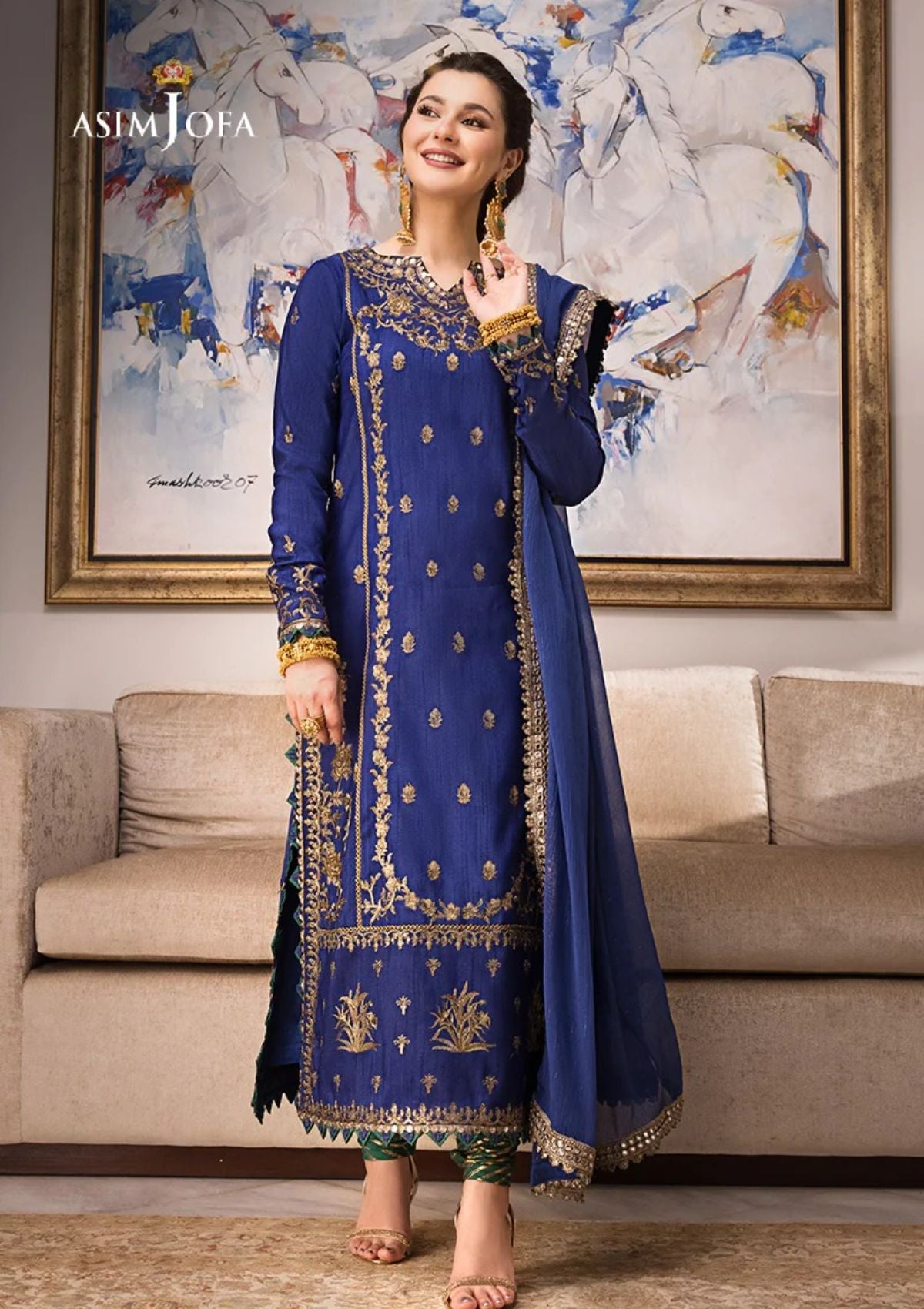Formal Collection - Asim Jofa - Zari Sitara - AJZS#18 - Official Asim Jofa - Agha Fabrics UK