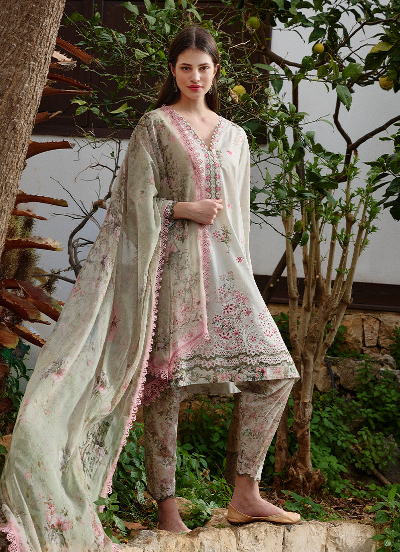 Image | Spring Printkari 25 | Sienna - Official Image - Agha Fabrics UK
