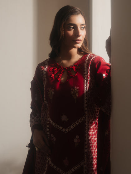 Parishay | Duha Winter | DU-08 - Official Parishay - Agha Fabrics UK