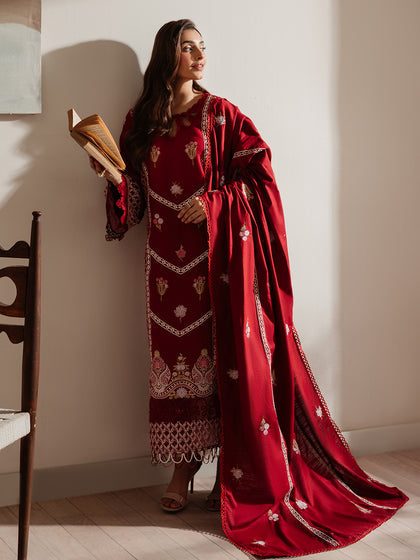 Parishay | Duha Winter | DU-08 - Official Parishay - Agha Fabrics UK