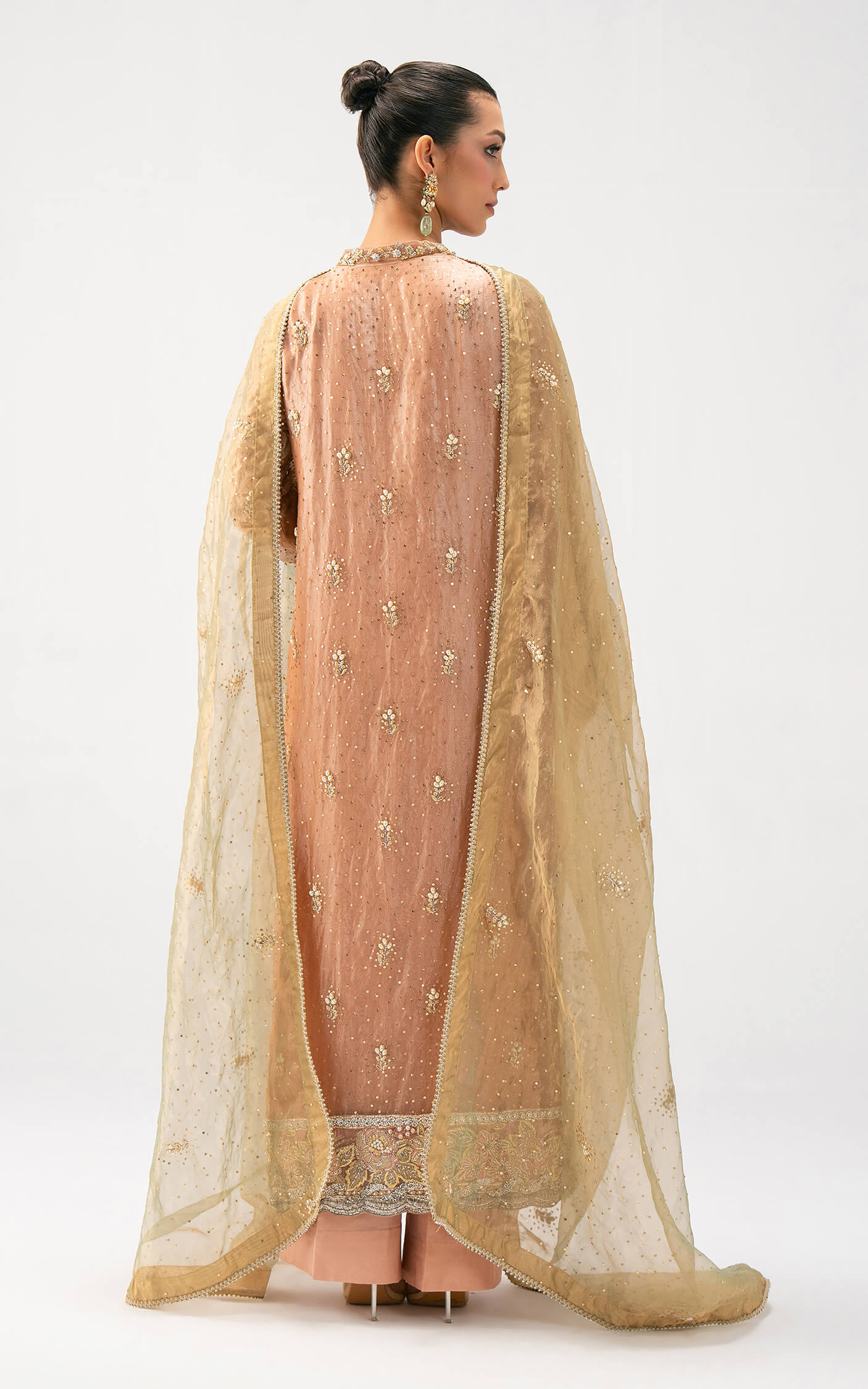 Asifa and Nabeel | Lyle Luxury Formals 25 | Peach Aura - Official Asifa and Nabeel - Agha Fabrics UK