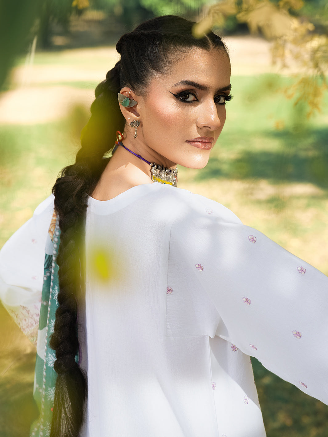 Hemstitch | The Garden Lawn | Pearl Petal