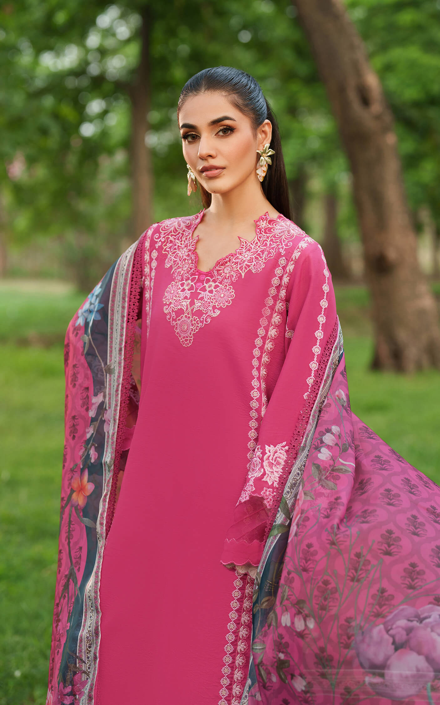 Asifa and Nabeel | Eden Cambric 25 | Pink Reverie ECU25-06 -  Asifa and Nabeel Ladies Clothes - Original Designer Dress - House of Maryam