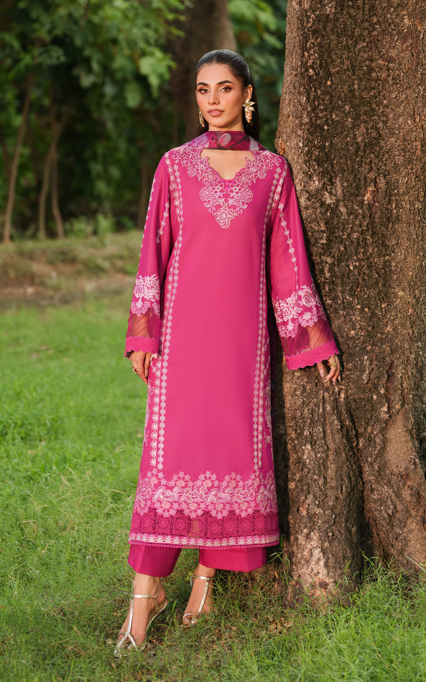 Asifa and Nabeel | Eden Cambric 25 | Pink Reverie ECU25-06 -  Asifa and Nabeel Ladies Clothes - Original Designer Dress - House of Maryam