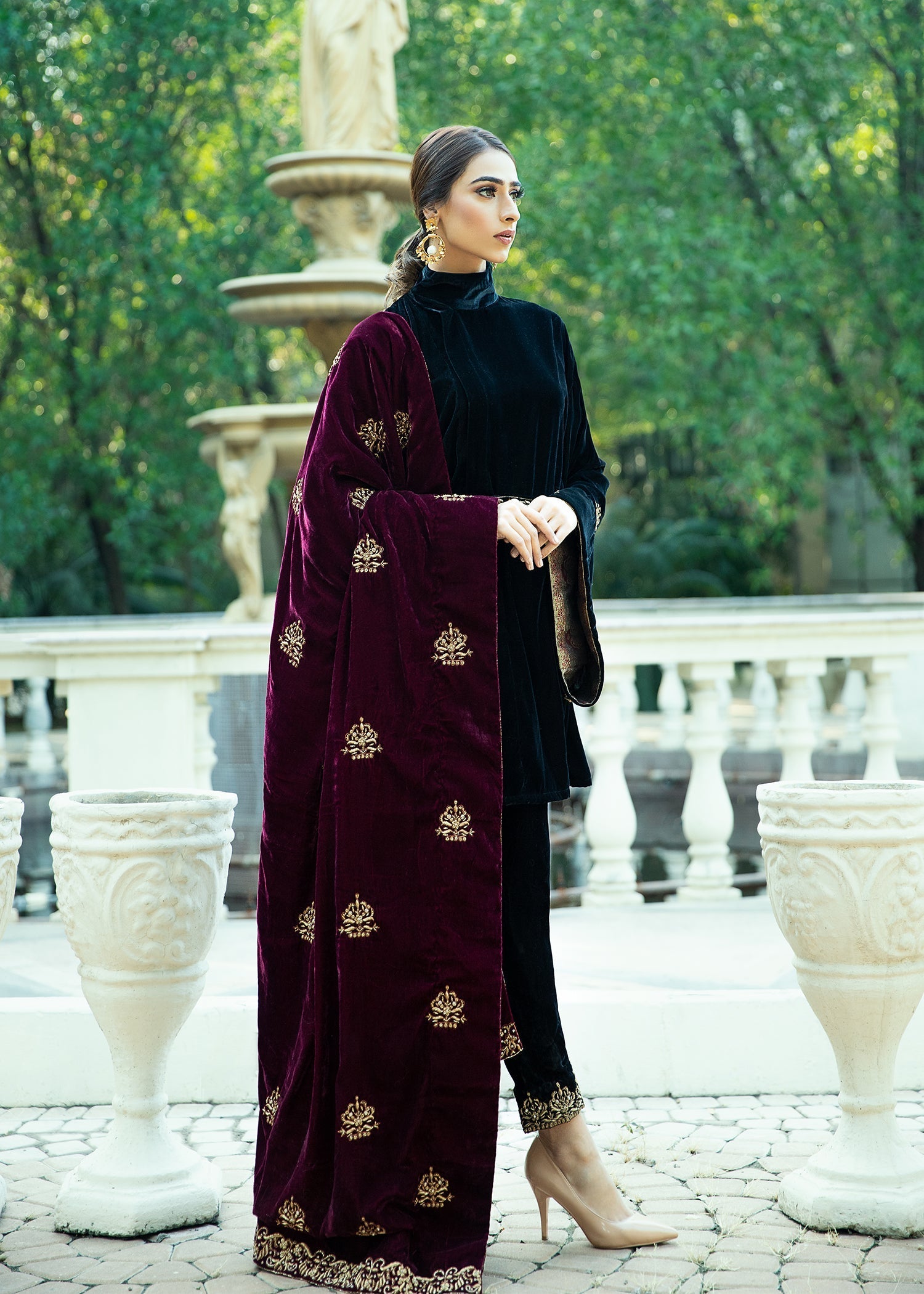 Purple Haze | Velvet Formals | Black velvet Jacket