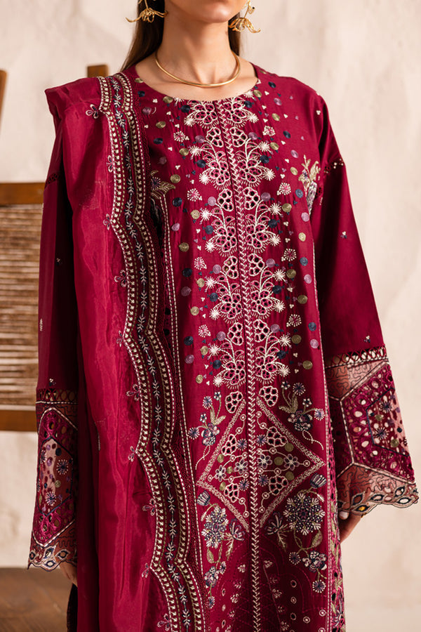 Marjjan | Guzel Lawn | SMC 204-B (Maroon) - Official Marjjan - Agha Fabrics UK
