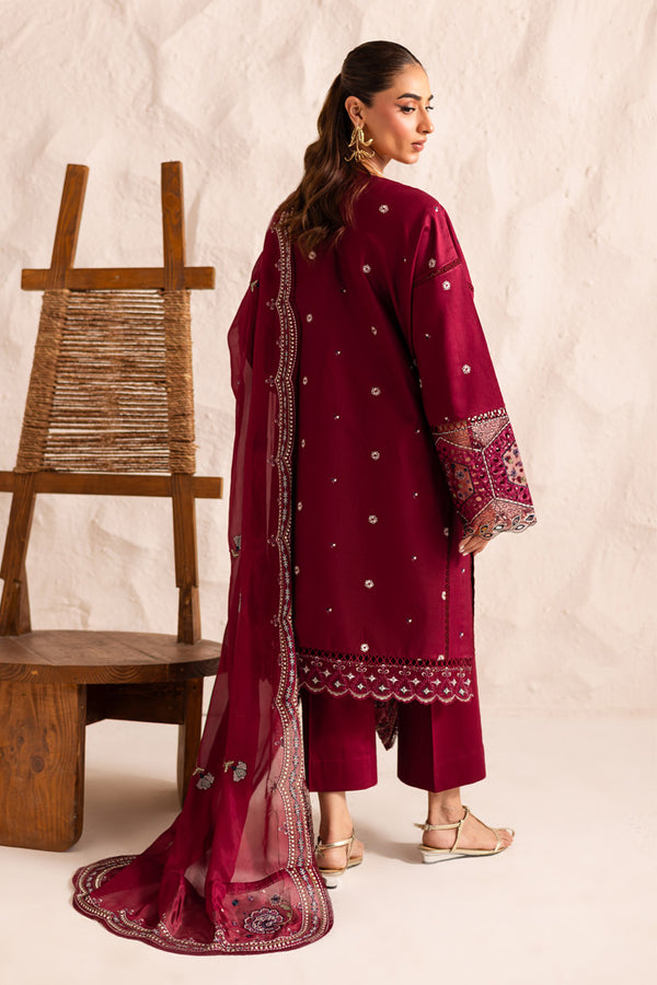 Marjjan | Guzel Lawn | SMC 204-B (Maroon) - Official Marjjan - Agha Fabrics UK