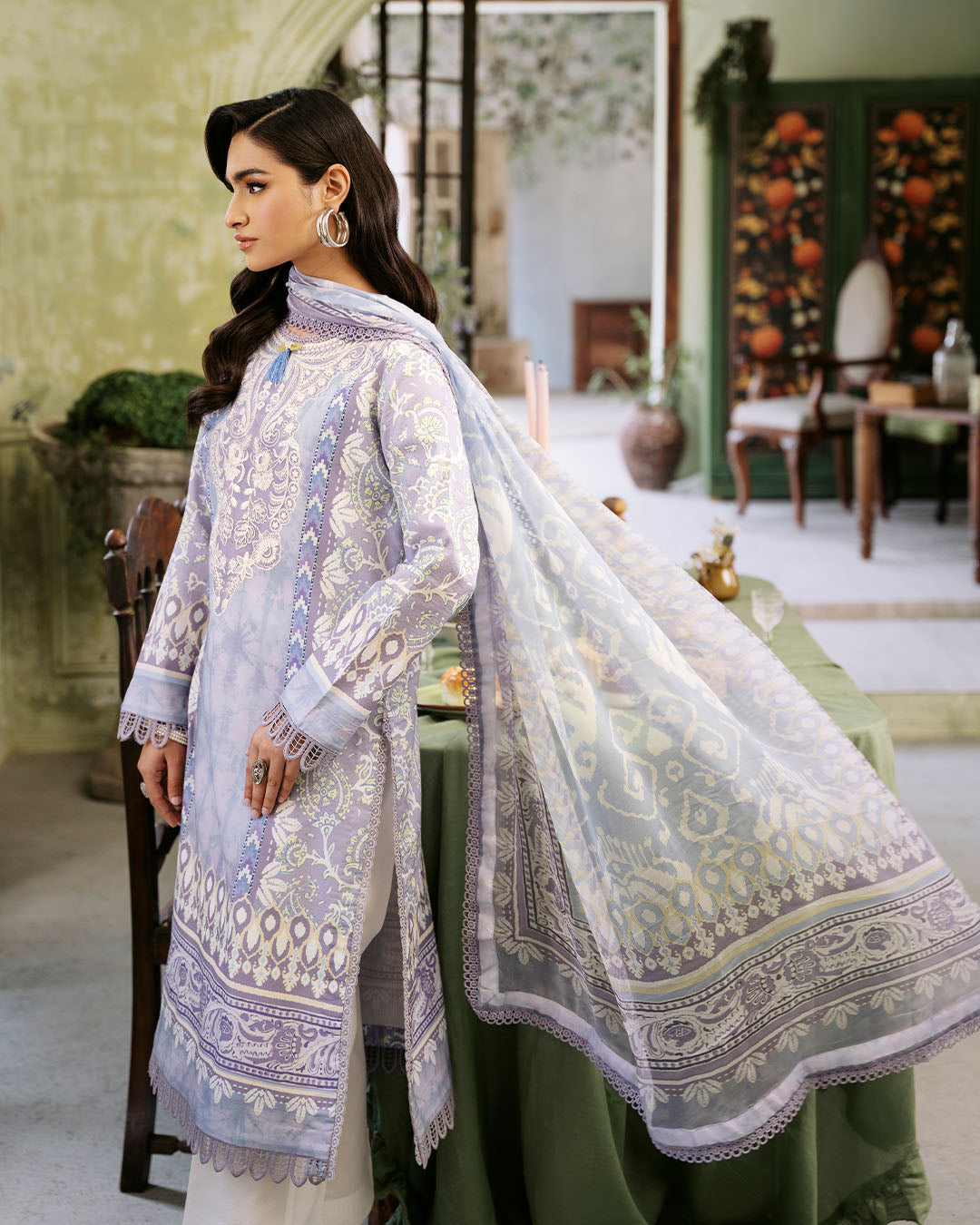 Roheenaz | Flora Printed Lawn | Lumina