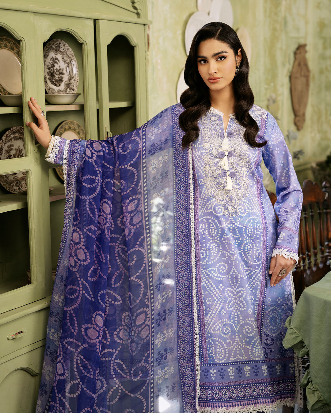 Roheenaz | Flora Printed Lawn | Celestia