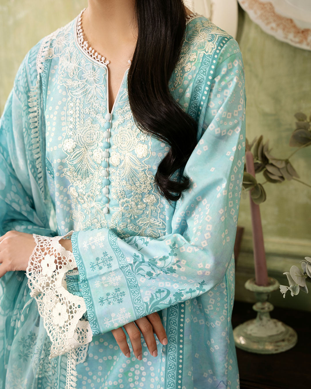 Roheenaz | Flora Printed Lawn | Mirage