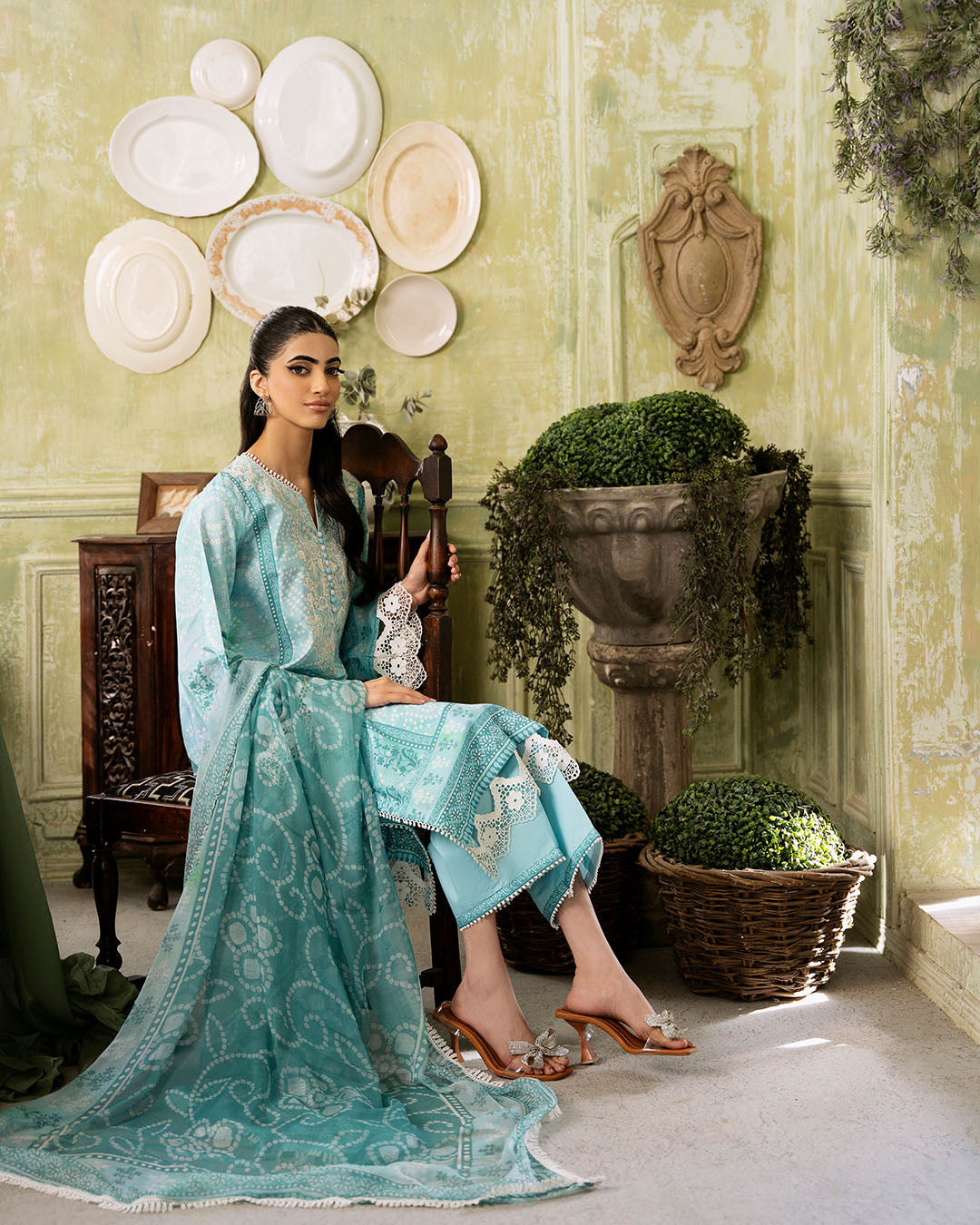Roheenaz | Flora Printed Lawn | Mirage