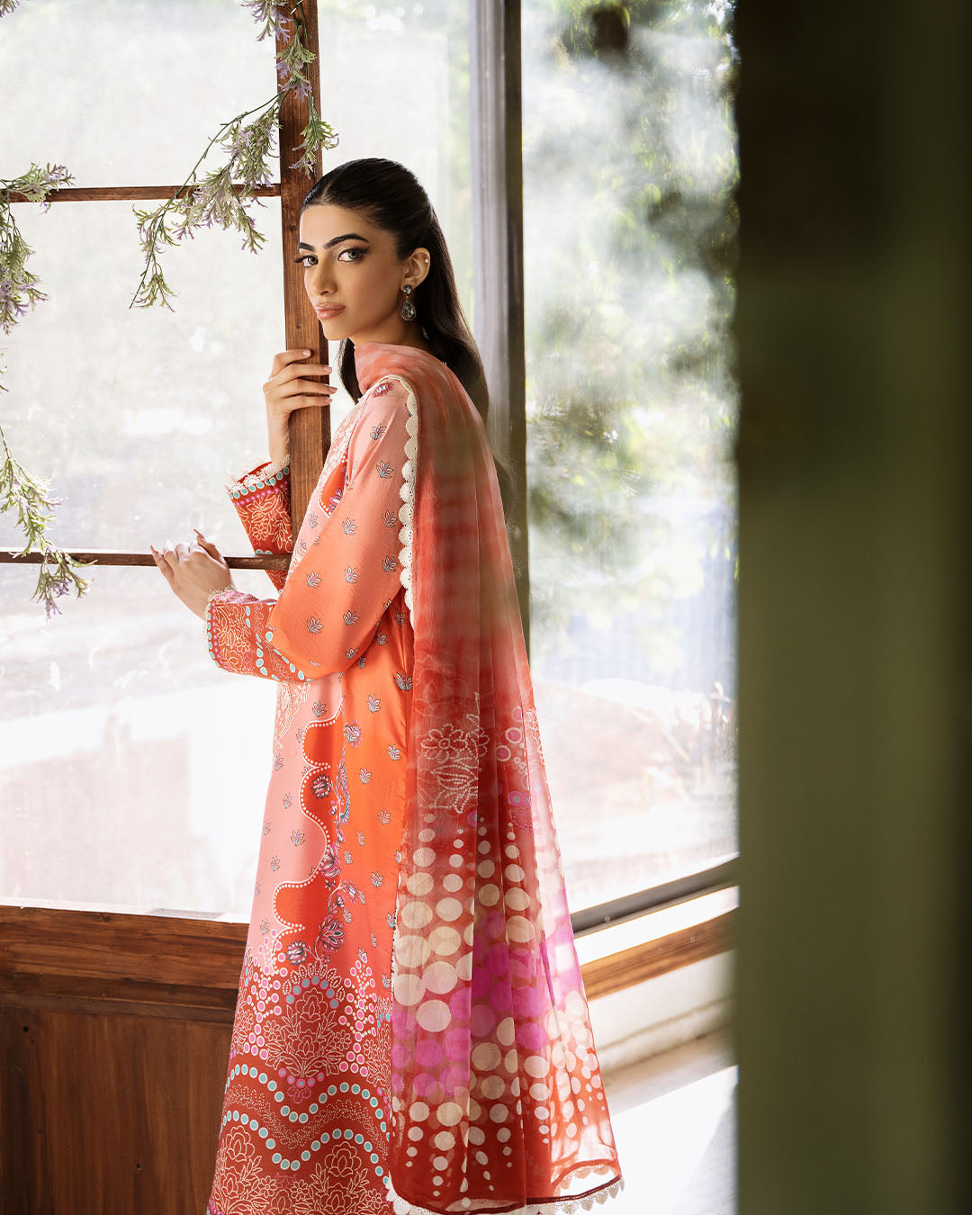 Roheenaz | Flora Printed Lawn | Serenade