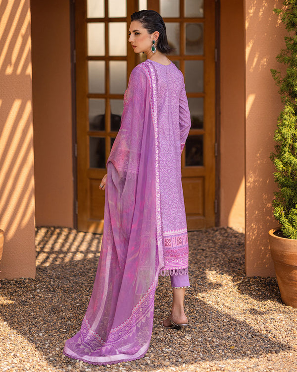 Roheenaz | Azalea Printed Lawn 24 | Azure Dream
