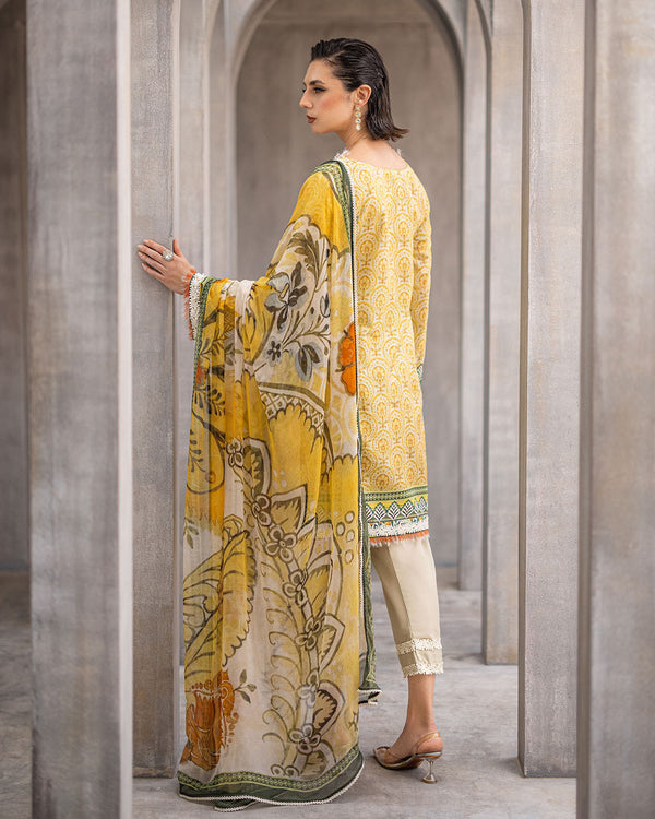 Roheenaz | Azalea Printed Lawn 24 | Celestial Silk
