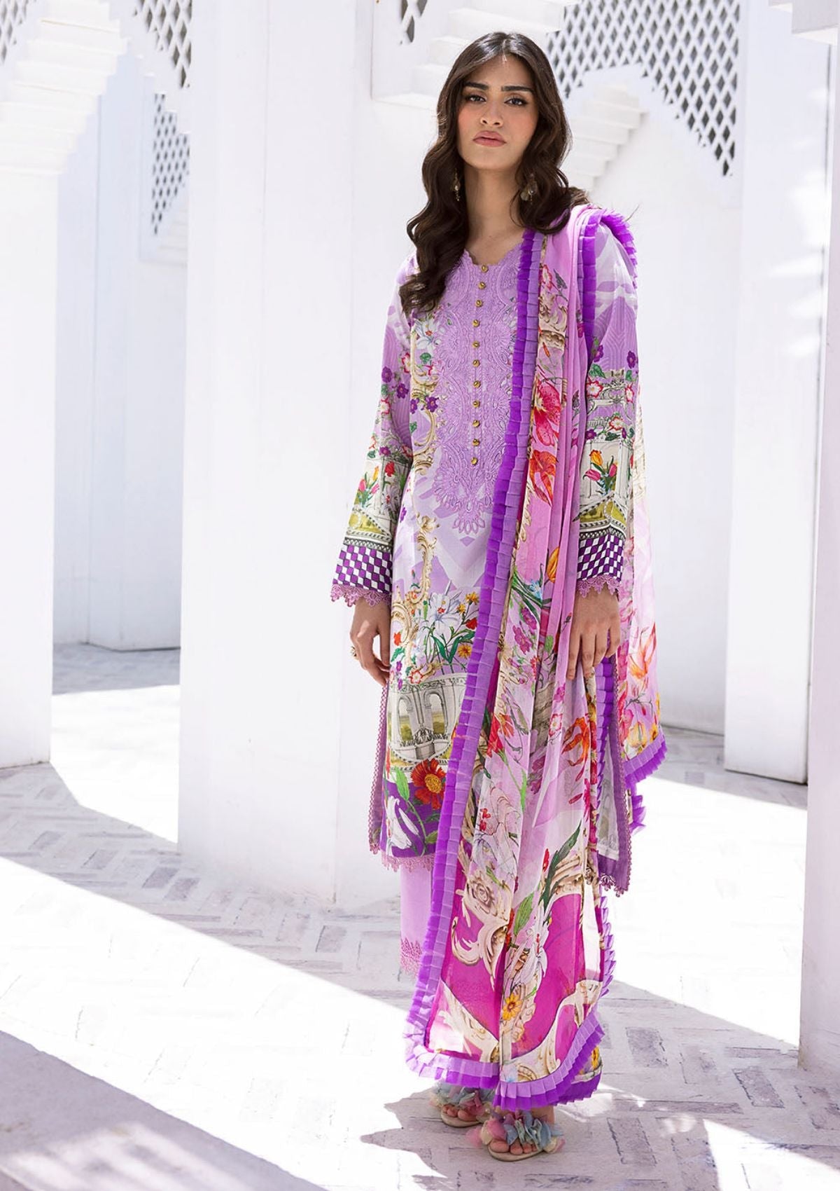 Lawn Collection - Roheenaz - Leya - 4a - Mermaid Melody