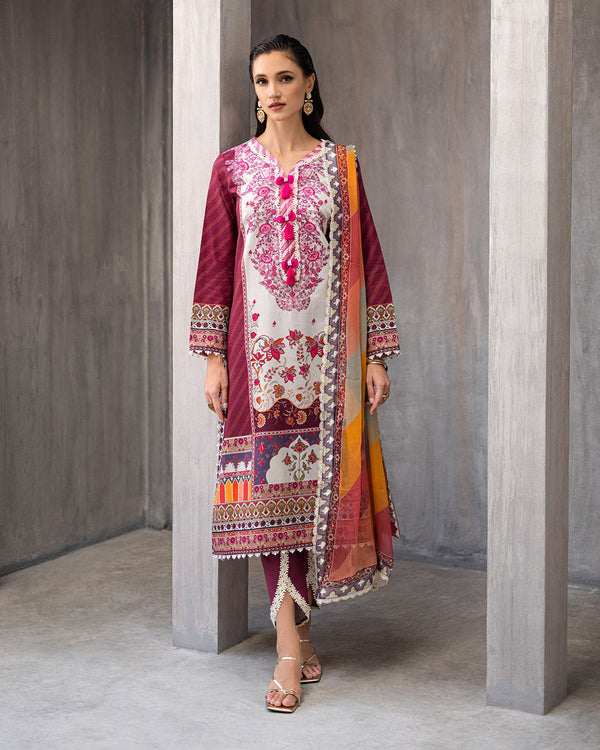 Roheenaz | Azalea Printed Lawn 24 | Orchid Oasis