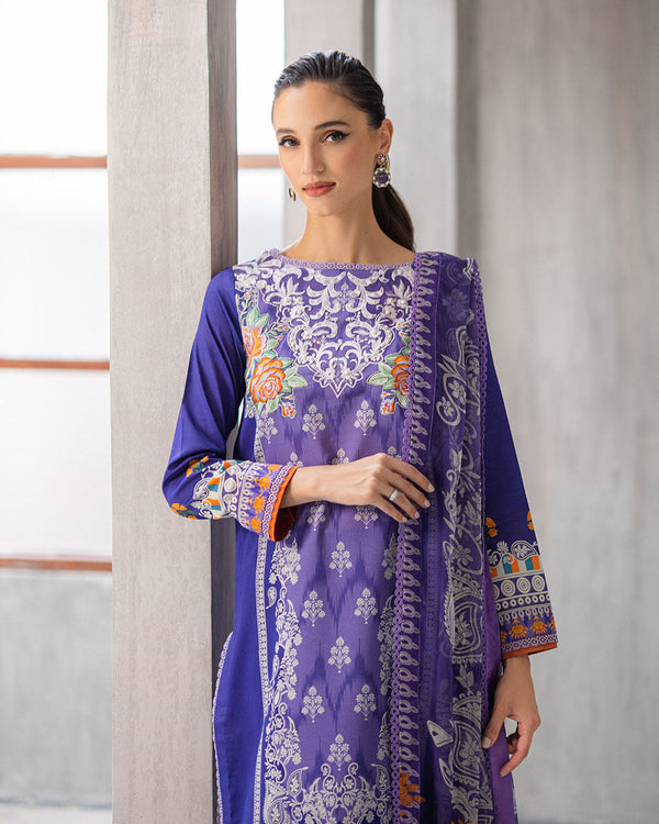 Roheenaz | Azalea Printed Lawn 24 | Blissful Berry