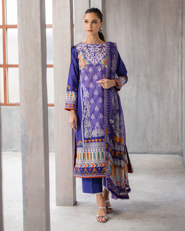 Roheenaz | Azalea Printed Lawn 24 | Blissful Berry