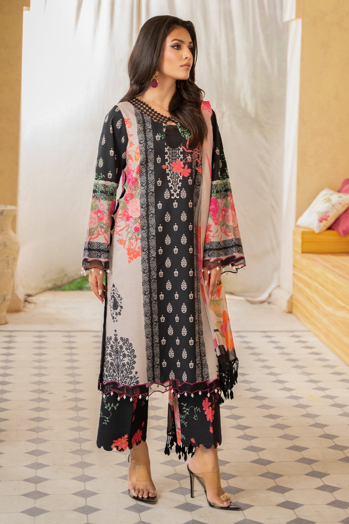 Charizma | Lawn Collection 24 | AS4-49 - Official Charizma - Agha Fabrics UK