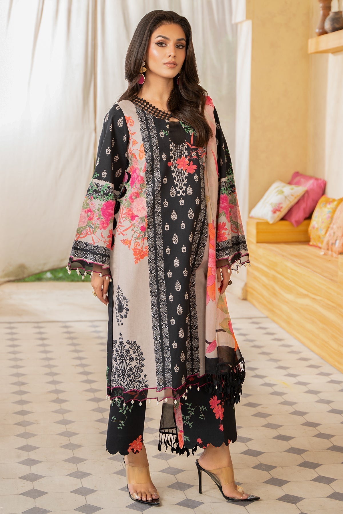 Charizma | Lawn Collection 24 | AS4-49 - Official Charizma - Agha Fabrics UK