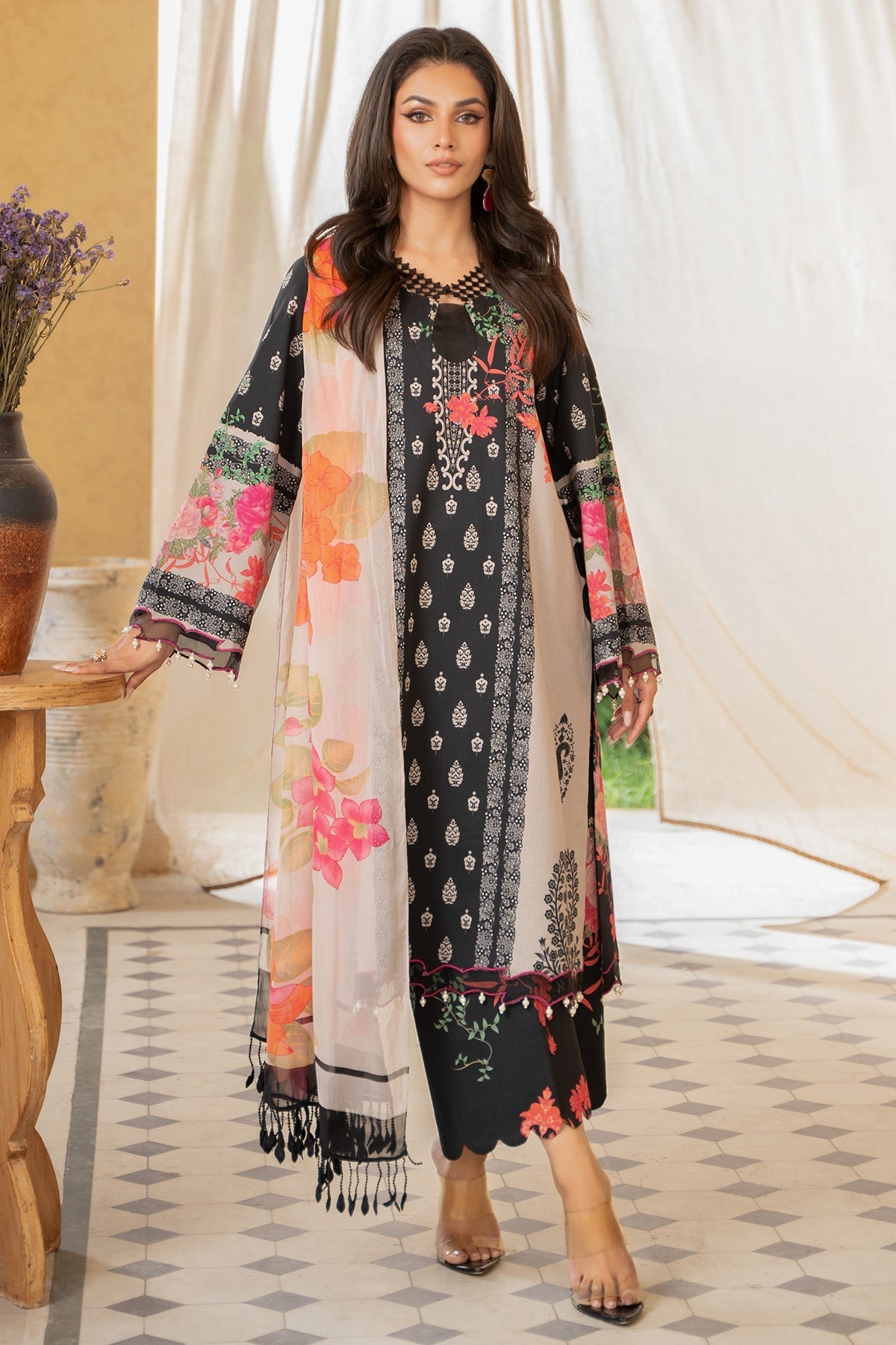 Charizma | Lawn Collection 24 | AS4-49 - Official Charizma - Agha Fabrics UK