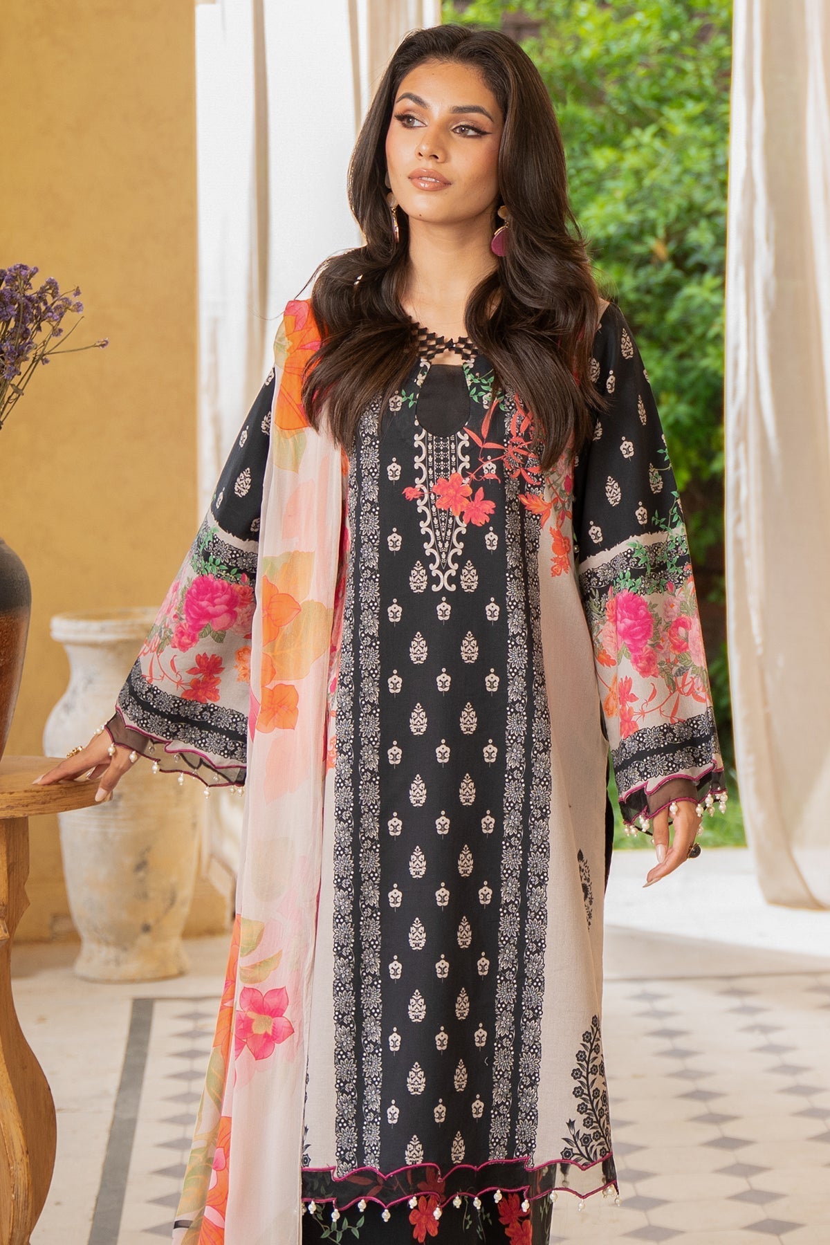Charizma | Lawn Collection 24 | AS4-49 - Official Charizma - Agha Fabrics UK