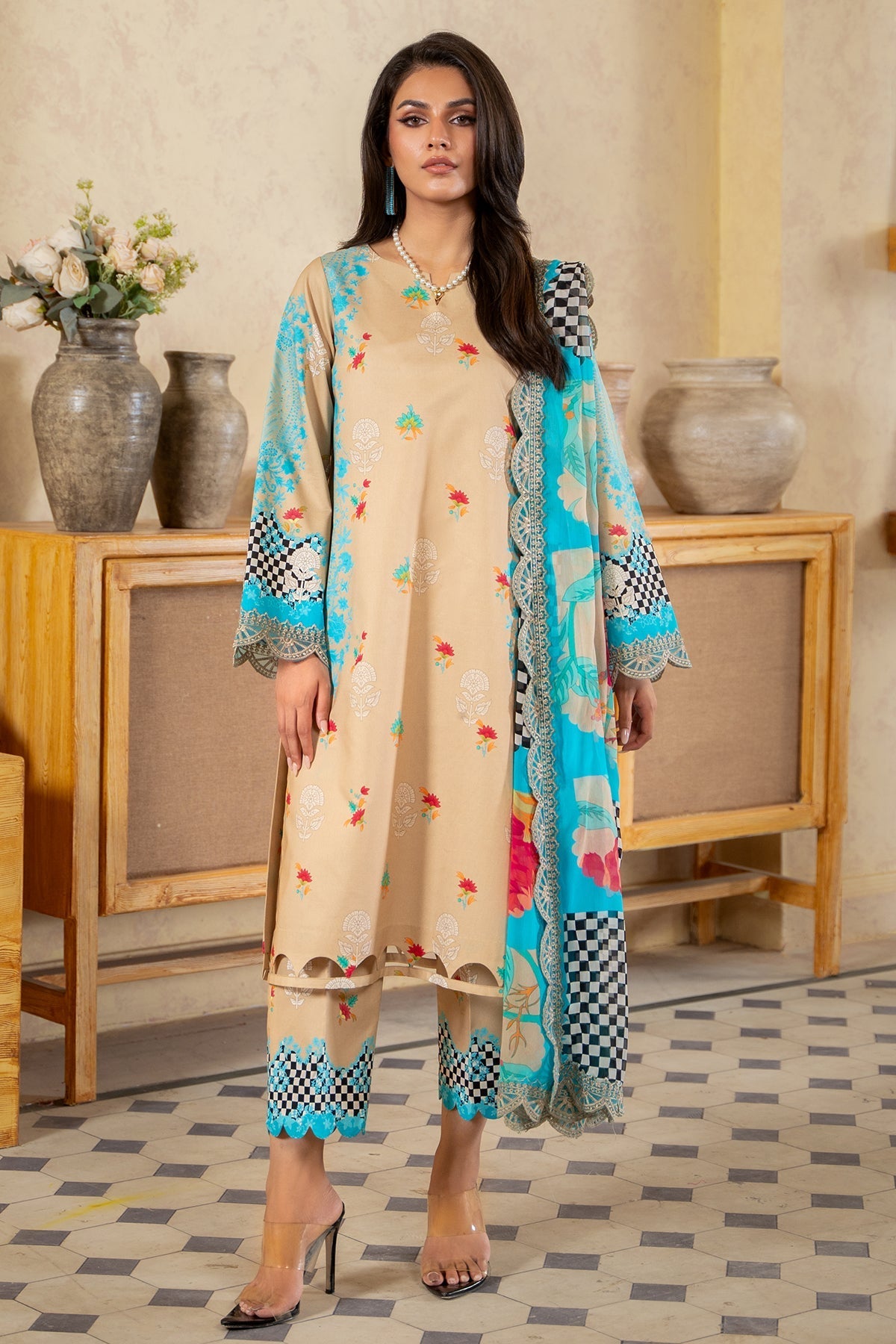 Charizma | Lawn Collection 24 | AS4-43 - Official Charizma - Agha Fabrics UK