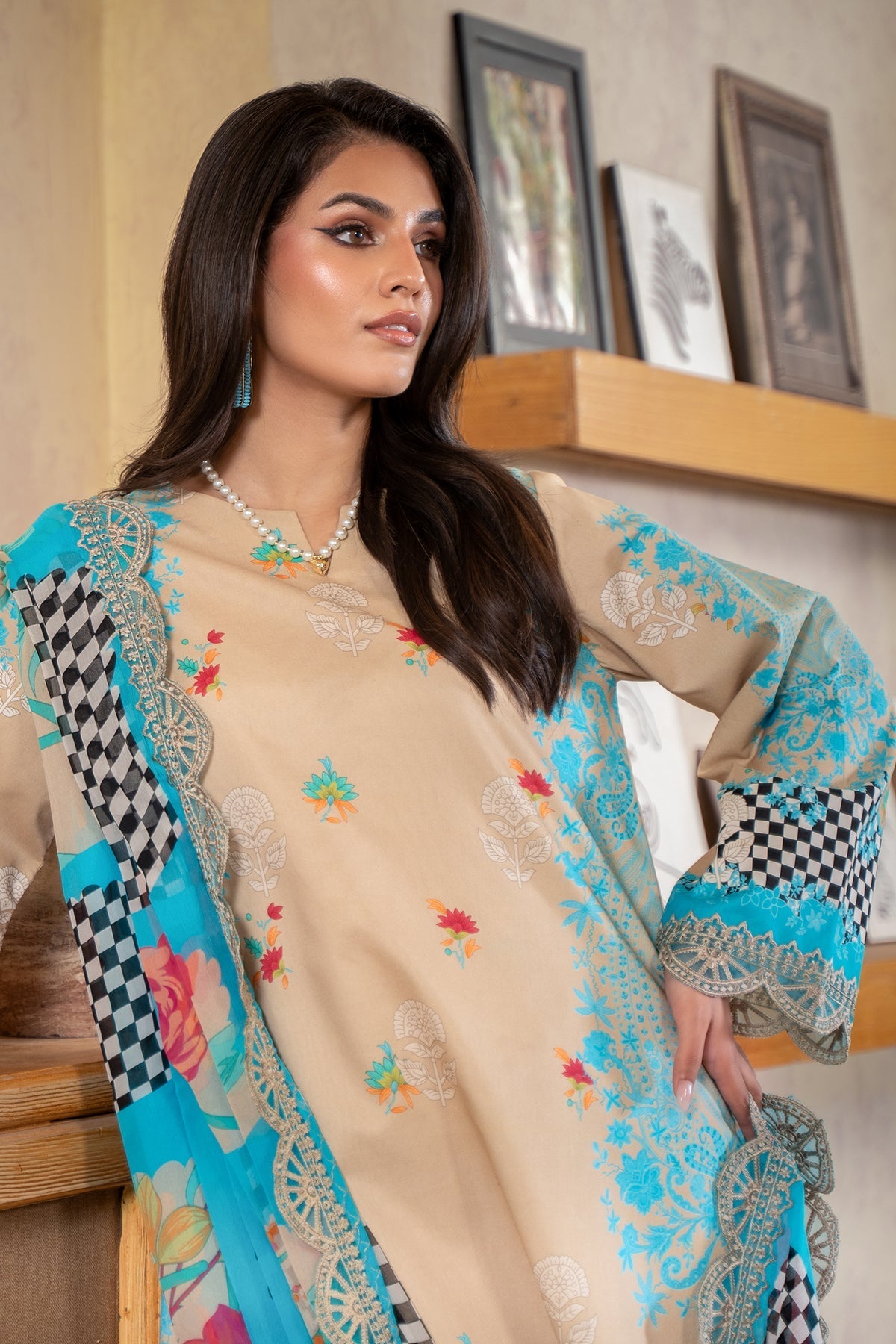 Charizma | Lawn Collection 24 | AS4-43 - Official Charizma - Agha Fabrics UK