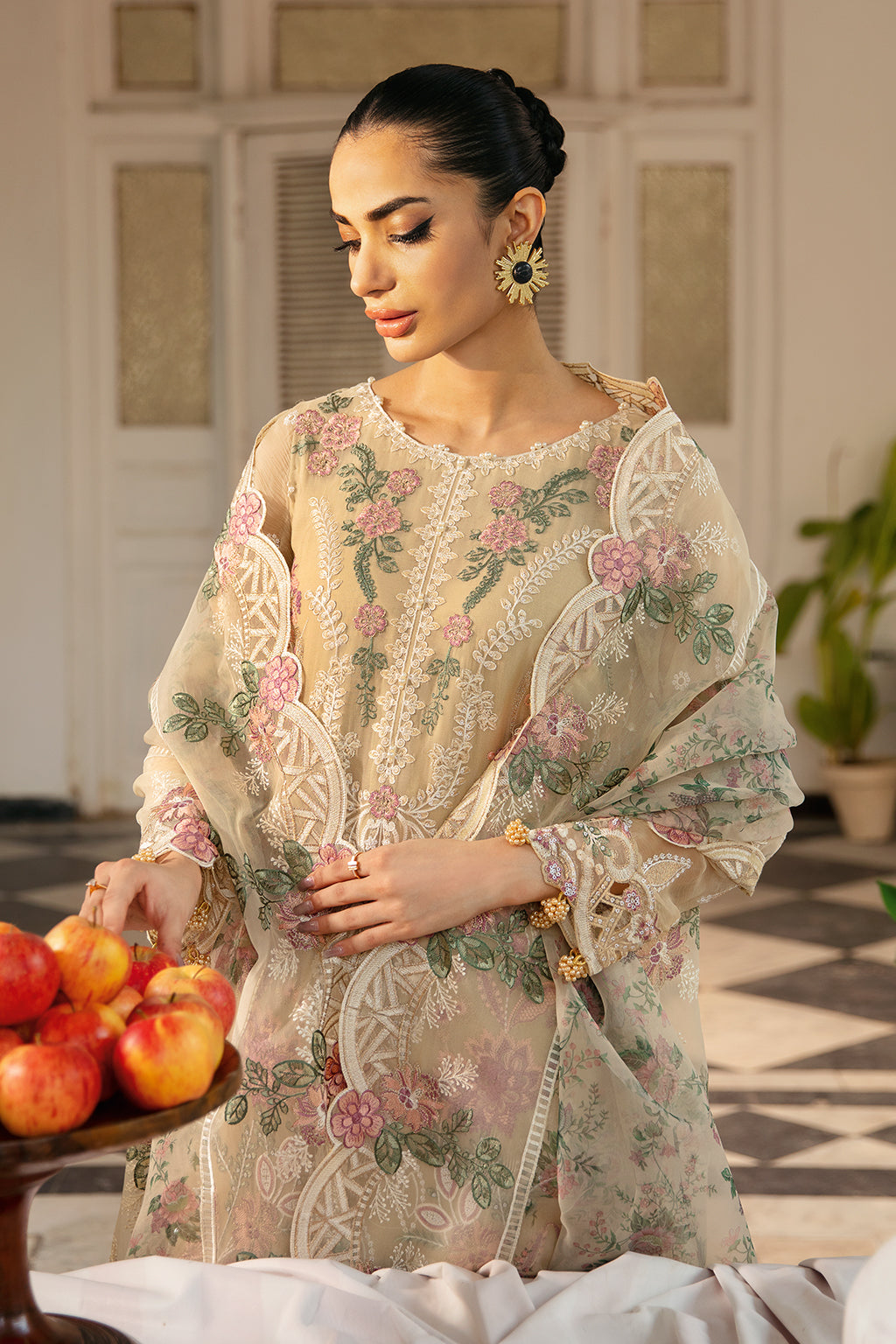 Ramsha | Dastak Luxury Chiffon Collection | Q-105