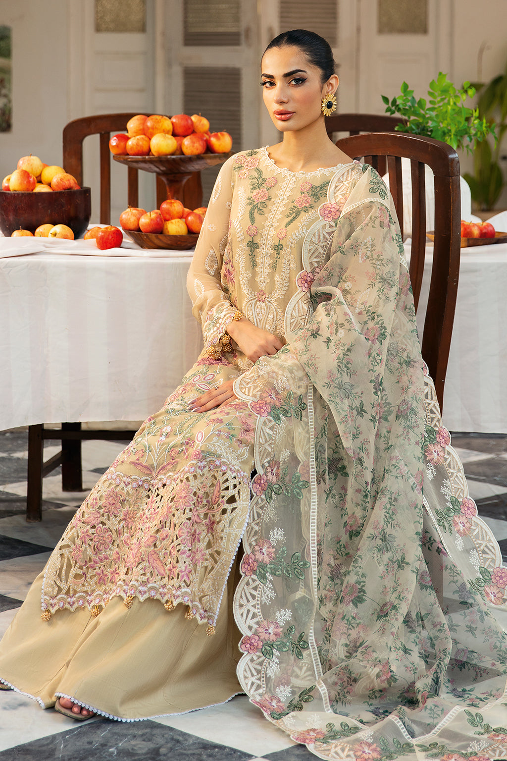 Ramsha | Dastak Luxury Chiffon Collection | Q-105
