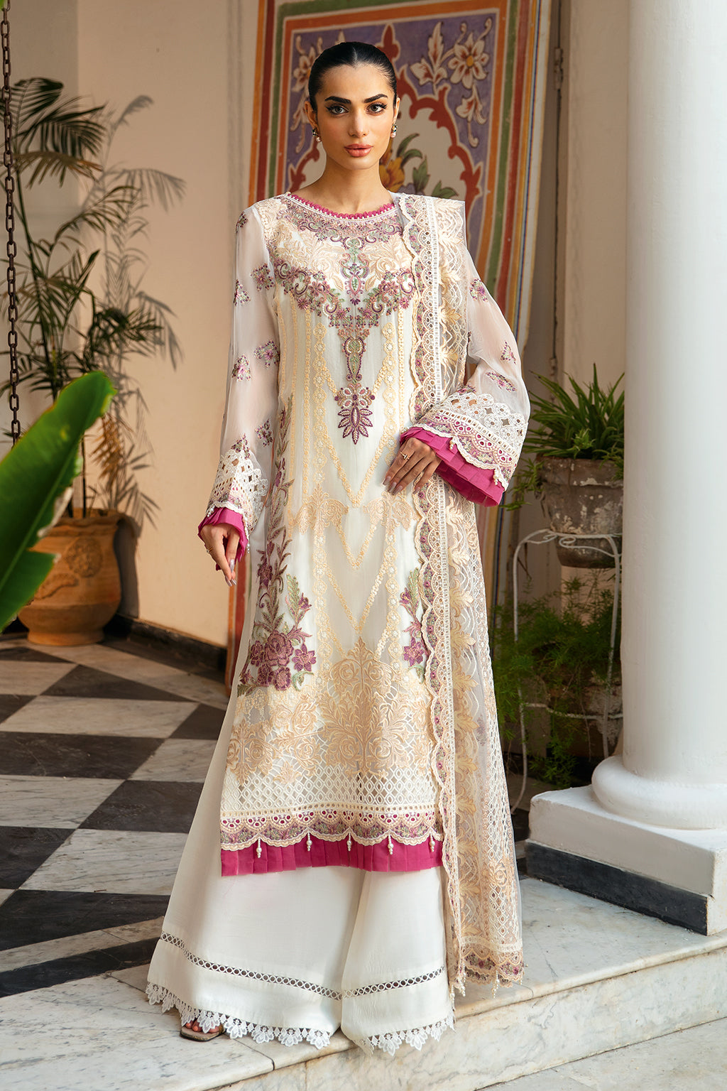 Ramsha | Dastak Luxury Chiffon Collection | Q-107